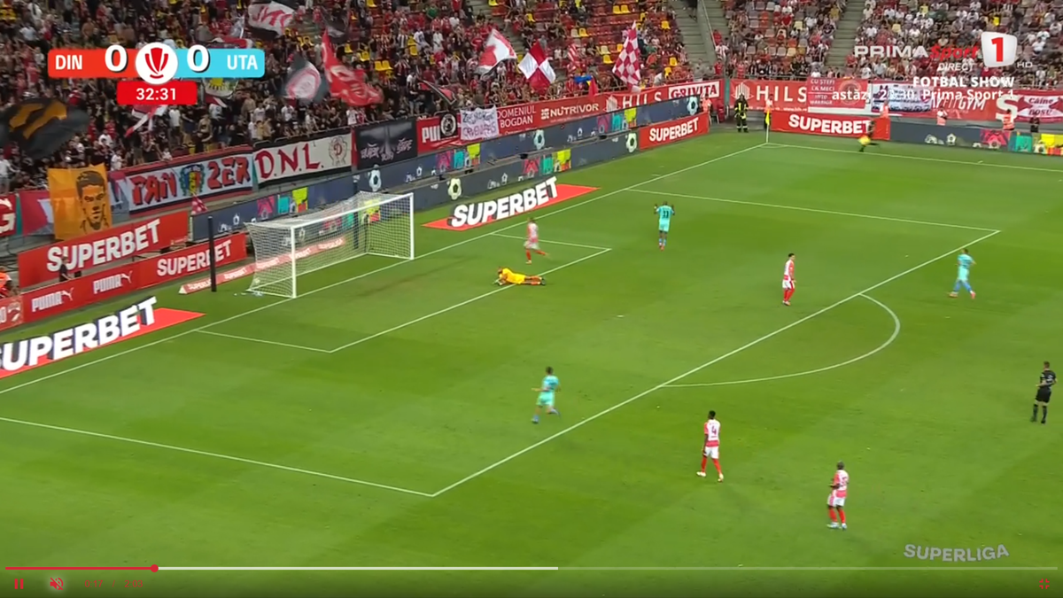 Fanii lui Dinamo au aplaudat golul marcat de UTA! Gestul care i-a sensibilizat