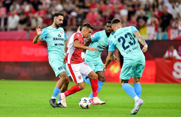 Cu doi fotbaliști eliminați, Dinamo rezistă în fața revelației UTA » Repriză incendiară pe Arena Națională! Clasamentul ACUM