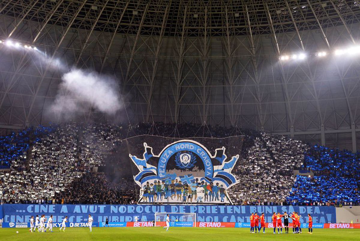 CRAIOVA - FCSB 0-1 // GALERIE FOTO + VIDEO Scenografie spectaculoasă a oltenilor, pe muzica lui Beethoven
