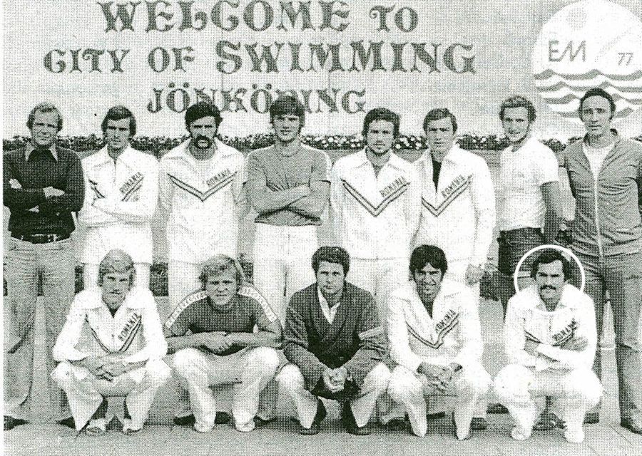 Naționala României la Mondialele de natație din Suedia, în 1977 Poloist român de legendă, interviu fără perdea: „Am bătut milițieni la Athenee Palace, puteam să fac pușcărie ca Sandu Boc, dar am scăpat cu un raport medico-legal falsificat”
