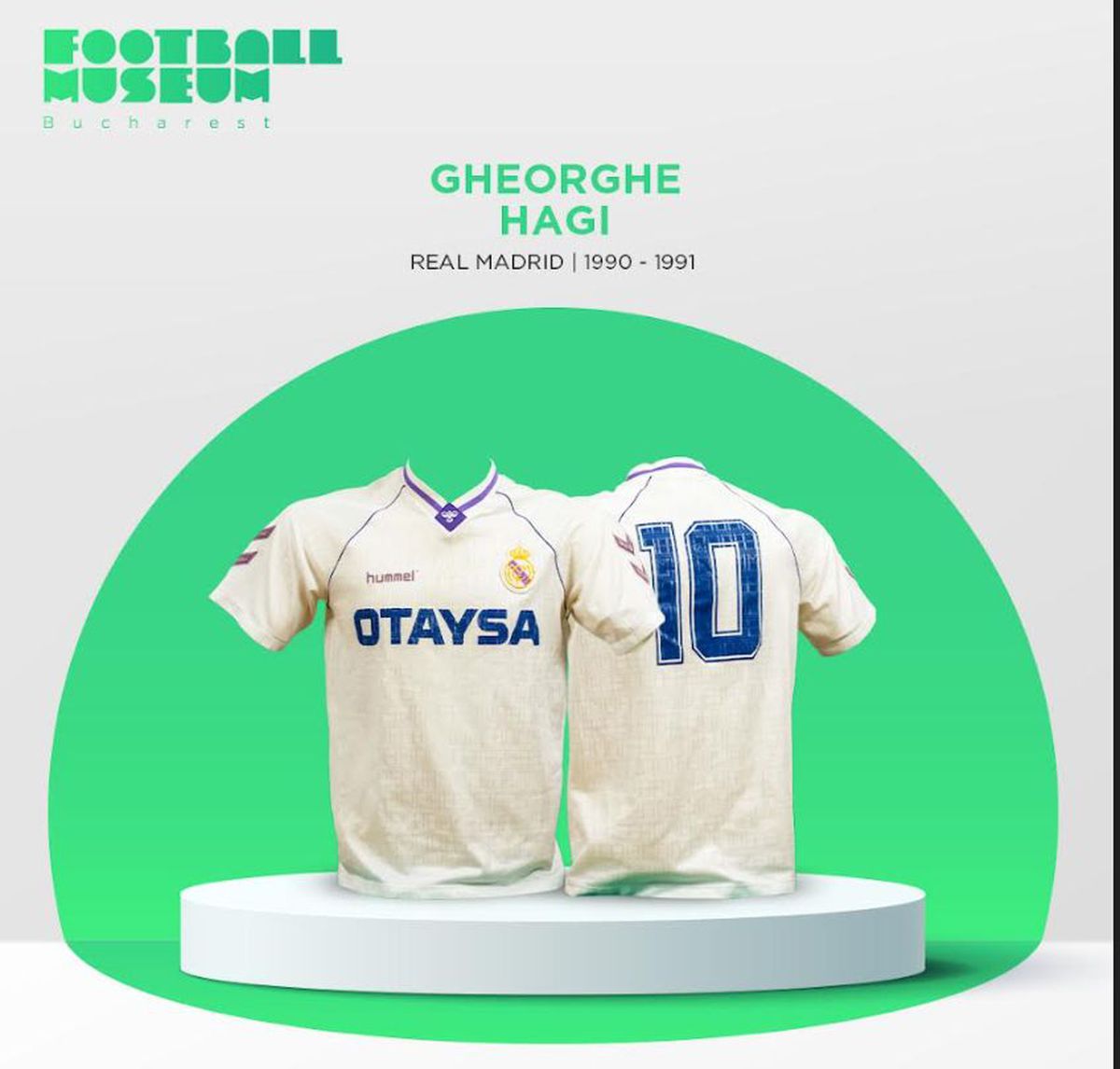 Tricourile legendare ale lui Hagi și Maradona vor fi expuse la noul Muzeu al Fotbalului București, care se pregătește de inaugurare
