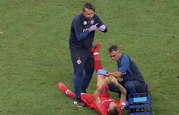 Accidentat de minge » Titularul-surpriză din echipa lui Dică s-a „rupt” într-un mod ciudat