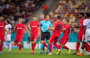 Două penalty-uri evidente trecute cu vederea în FCSB - Anderlecht! Decizii inexplicabile ale arbitrului austriac