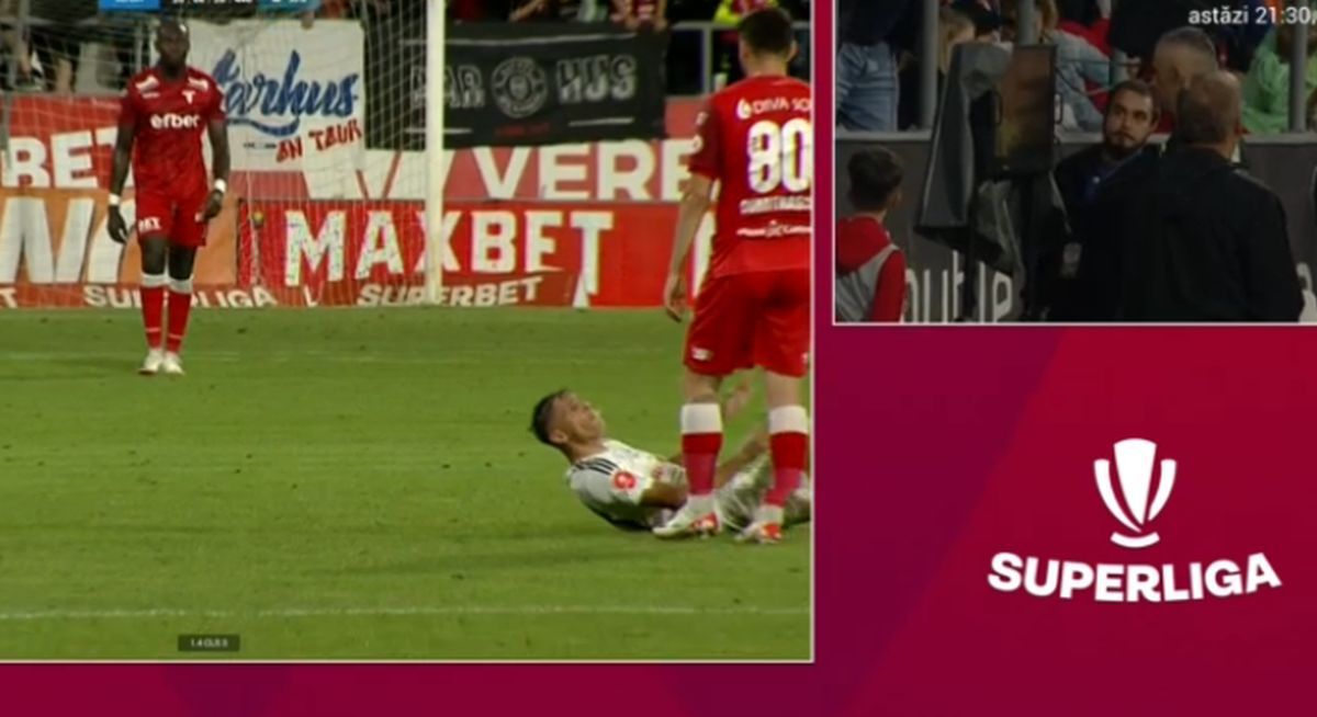Fază uluitoare în SuperLigă: Cîmpanu a luat „roșu” chiar când trebuia să fie schimbat!