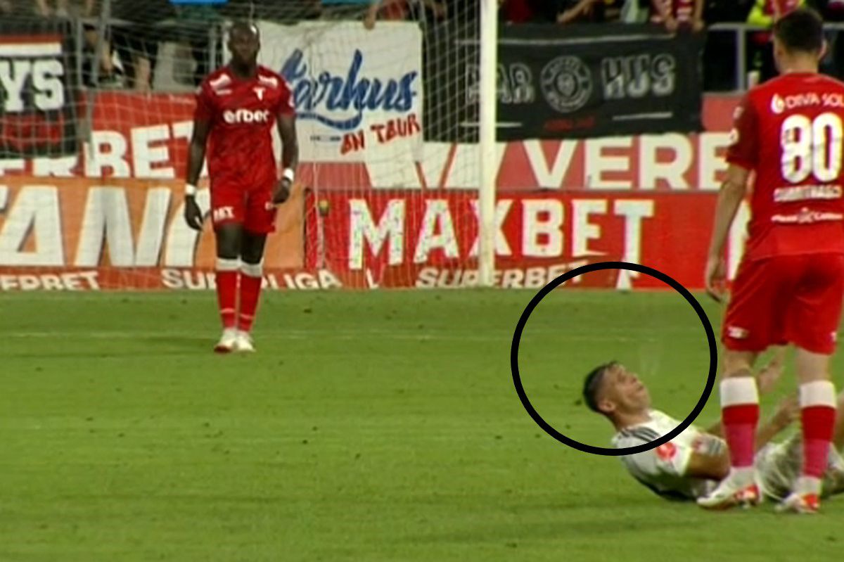 Fază uluitoare în SuperLigă: Cîmpanu a luat „roșu” chiar când trebuia să fie schimbat!