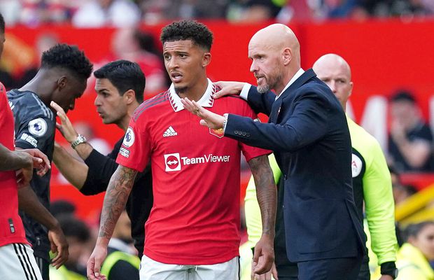 Erik ten Hag și Jadon Sancho au făcut pace! Ce se întâmplă cu atacantul lui Manchester United
