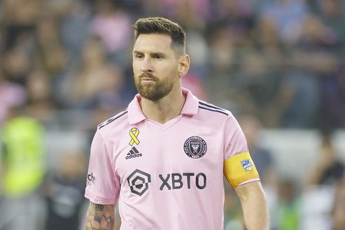 Lionel Messi a trebuit să fie calmat de antrenor după nulul cu Nashville. Foto: Imago Images