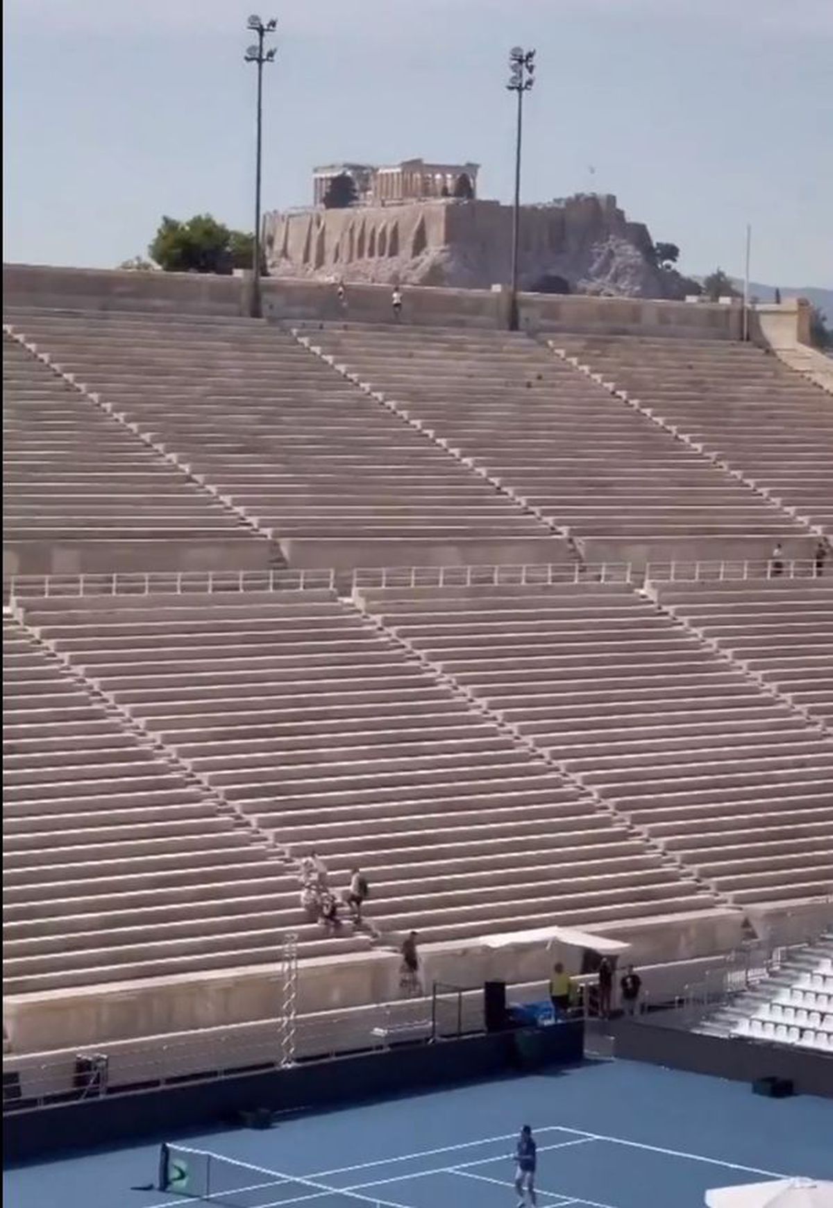 Tenis în Cupa Davis pe Panathenaic, stadionul istoric al Greciei