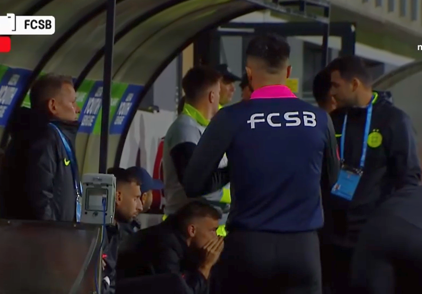 Confuzie totală la schimbarea lui Juri Cisotti / foto: captură Prima Sport