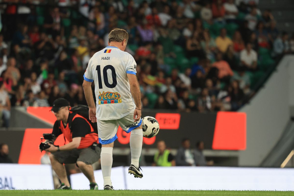 Îl mai recunoști? Fostul campion mondial și european l-a elogiat pe Gică Hagi la Legends Charity Game: „Un fotbalist unic!”