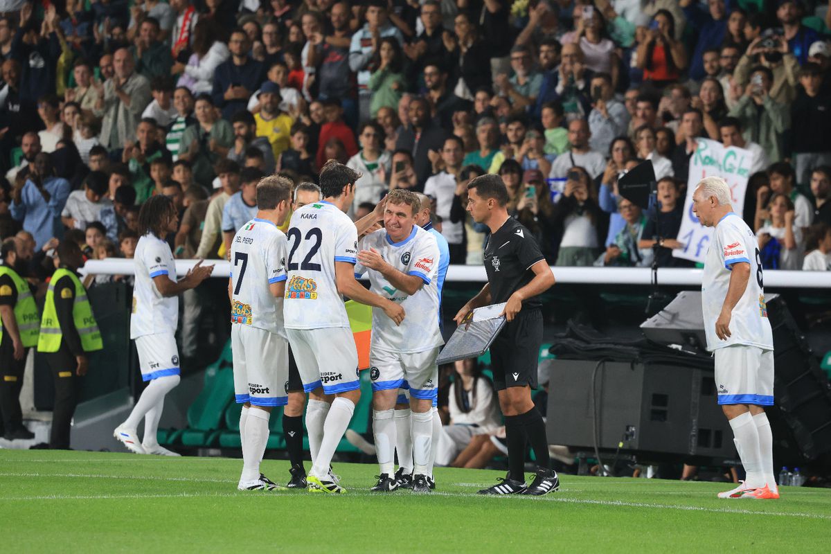 Lui Gică Hagi i-au rămas cei 3 de „T”: talent, tupeu și tenacitate » A bătut lovitura liberă în fața lui Del Piero, călcâie între Pepe și Figo! Toate fazele pe GSP