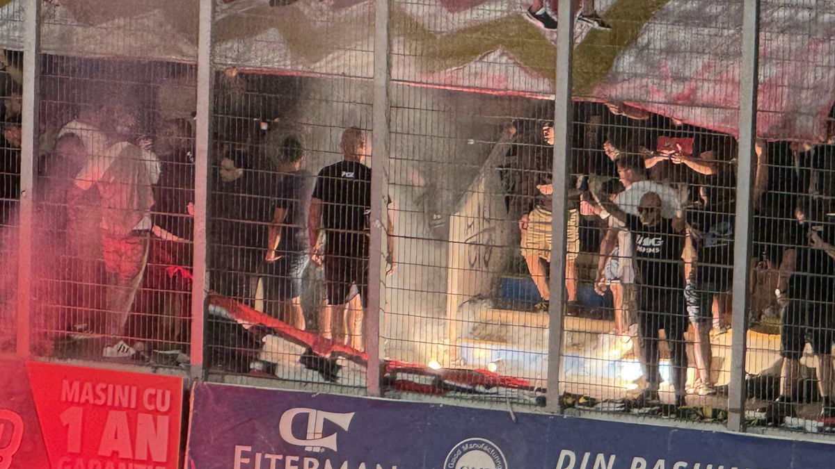 Scenografii FABULOASE la Petrolul - Dinamo! Reverență pentru trei boxeri uriași ai Ploieștiului + torțe și fumigene în peluza „câinilor”