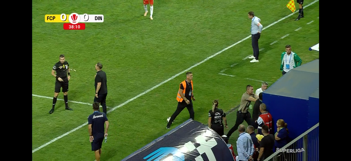 Gesturi huliganice la Ploiești » Oficialul Petrolului a vrut să sară la bătaie cu Andrei Chivulete și-a fost luat pe sus de oamenii din club