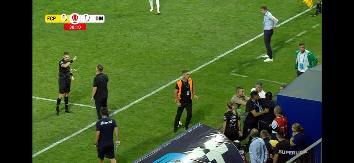 Gesturi huliganice la Ploiești » Oficialul Petrolului a vrut să sară la bătaie cu Andrei Chivulete și-a fost luat pe sus de oamenii din club