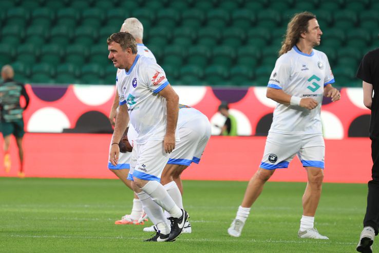 Imagini de la încălzire cu Gică Hagi/ foto: Ionuț Iordache (GSP)