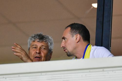 Mircea Lucescu și Claudiu Tudor, președintele Petrolului / FOTO: Cristi Preda (GSP.ro)