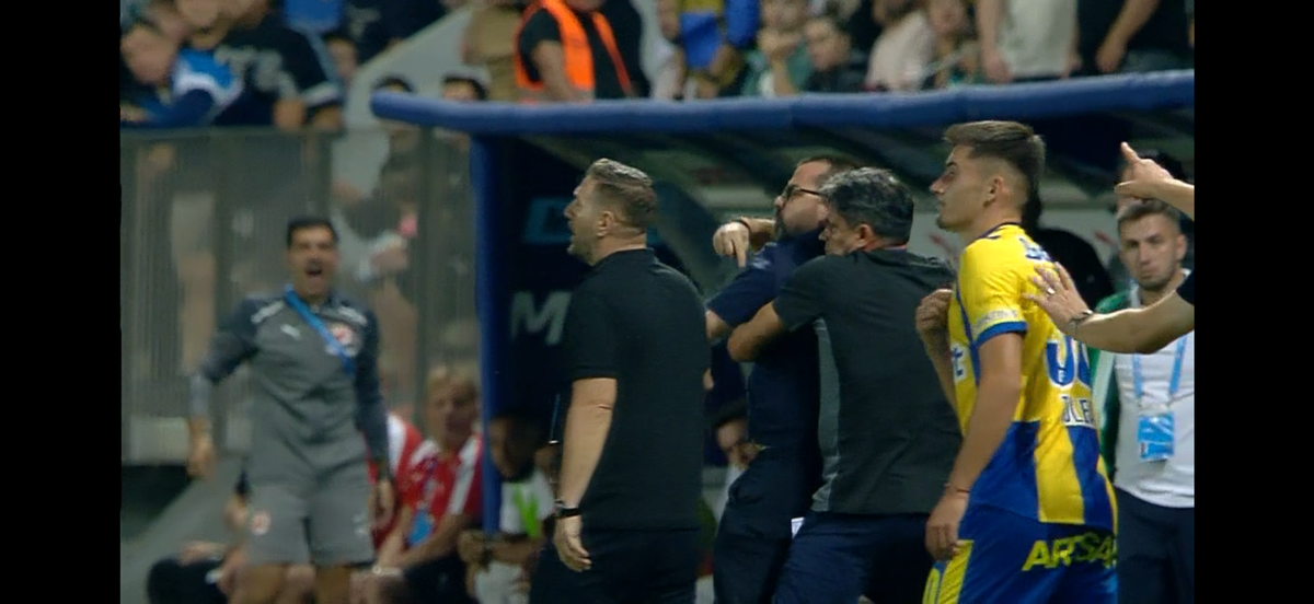 Gesturi huliganice la Ploiești » Oficialul Petrolului a vrut să sară la bătaie cu Andrei Chivulete și-a fost luat pe sus de oamenii din club