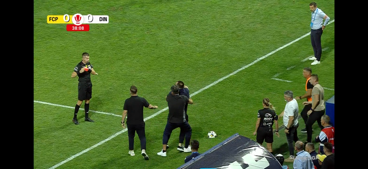 Gesturi huliganice la Ploiești » Oficialul Petrolului a vrut să sară la bătaie cu Andrei Chivulete și-a fost luat pe sus de oamenii din club