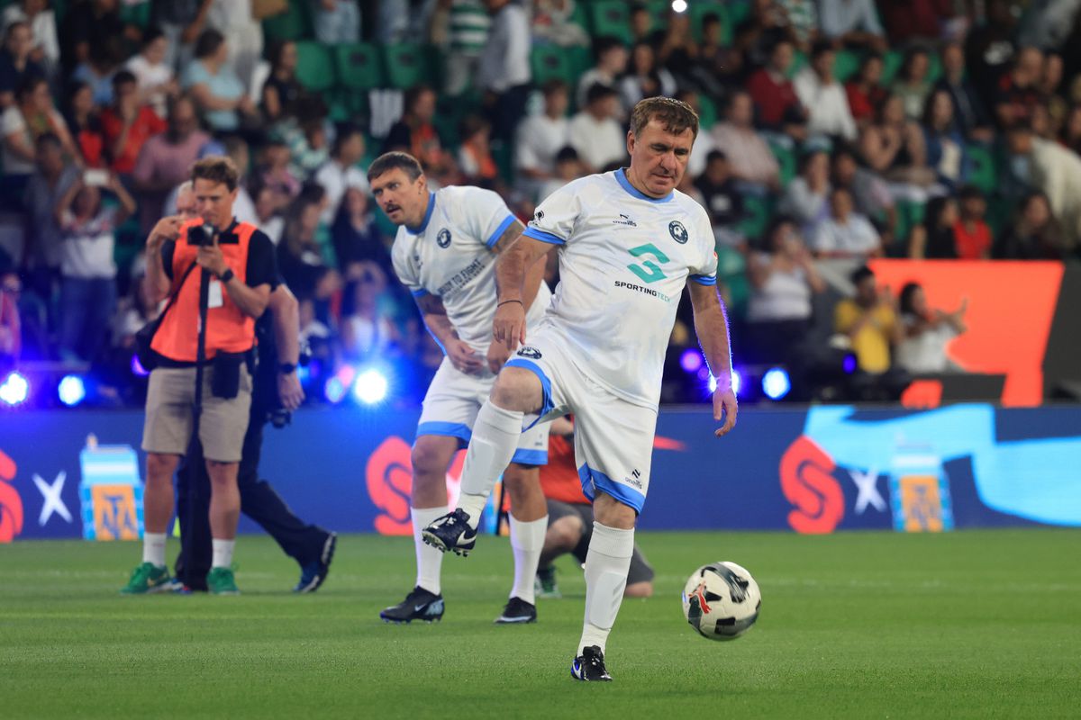 Îl mai recunoști? Fostul campion mondial și european l-a elogiat pe Gică Hagi la Legends Charity Game: „Un fotbalist unic!”