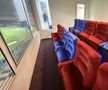Scaunele de la vechea oficială din Ghencea au ajuns pe stadionul din Clinceni. Foto: GSP.RO