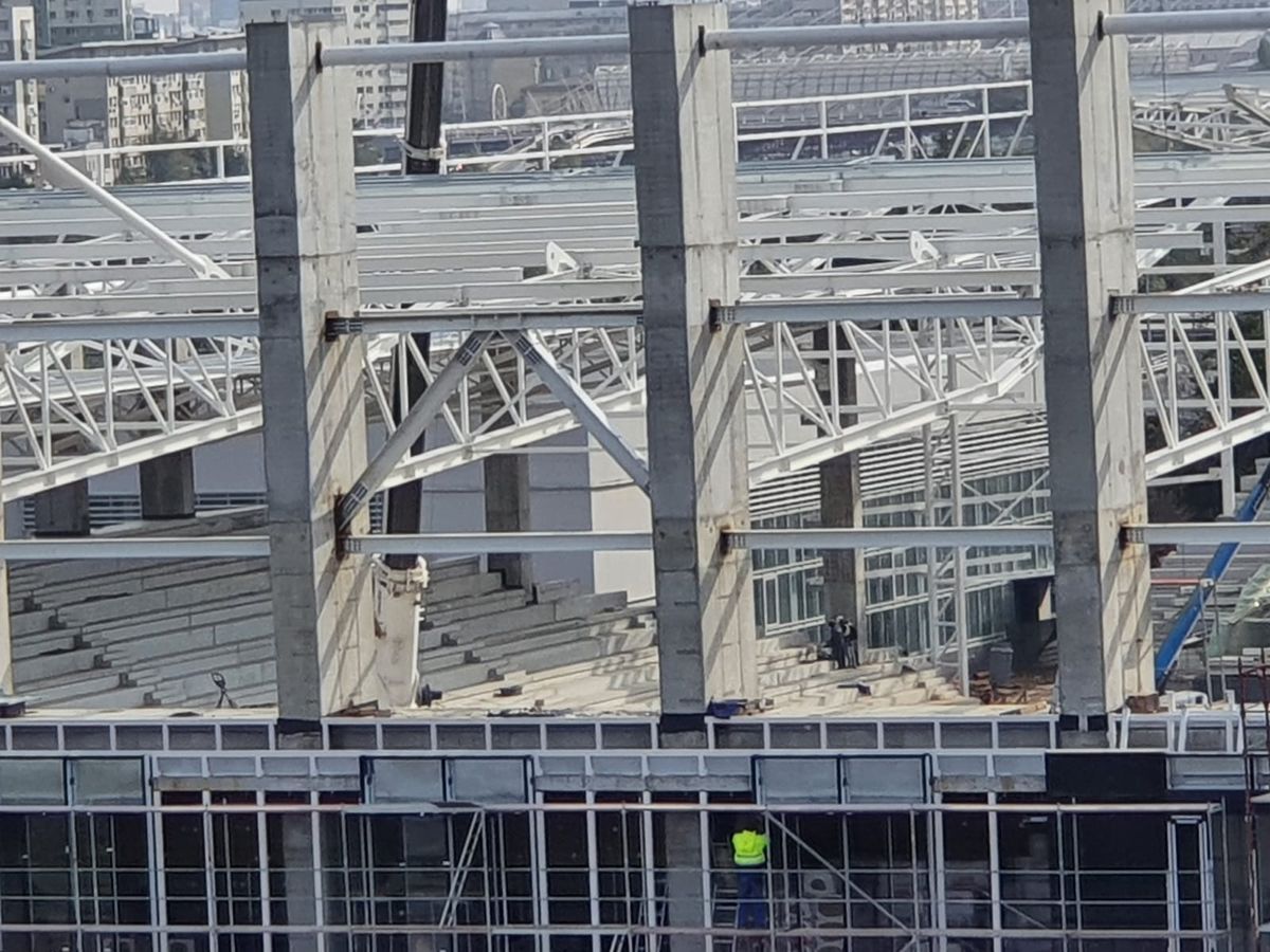 FOTO + VIDEO Entuziasm în Giulești » Rapid Arena prinde contur! Ultimele imagini de la stadion