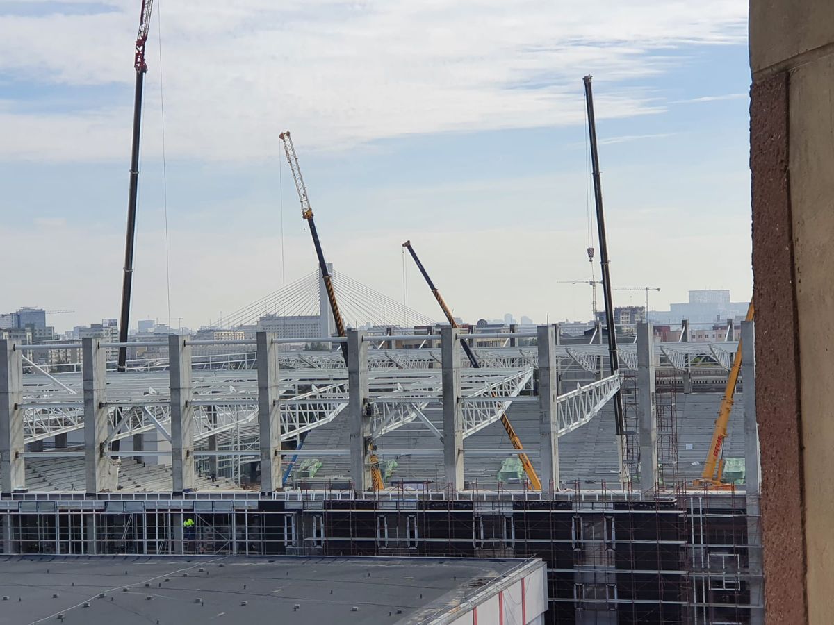 FOTO + VIDEO Entuziasm în Giulești » Rapid Arena prinde contur! Ultimele imagini de la stadion