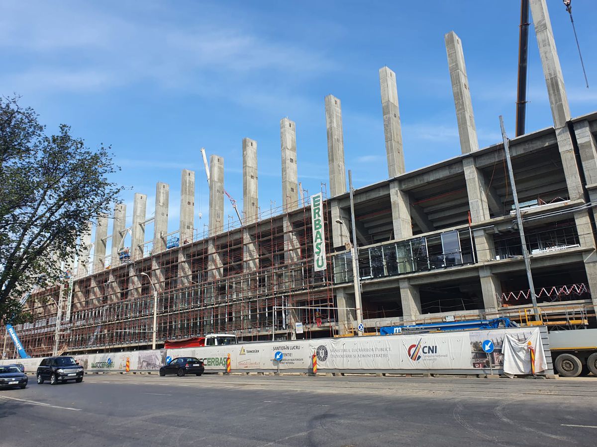 FOTO + VIDEO Entuziasm în Giulești » Rapid Arena prinde contur! Ultimele imagini de la stadion