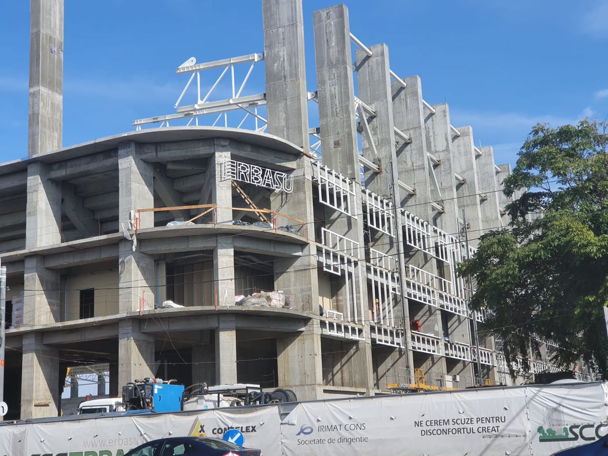 FOTO + VIDEO Entuziasm în Giulești » Rapid Arena prinde contur! Ultimele imagini de la stadion