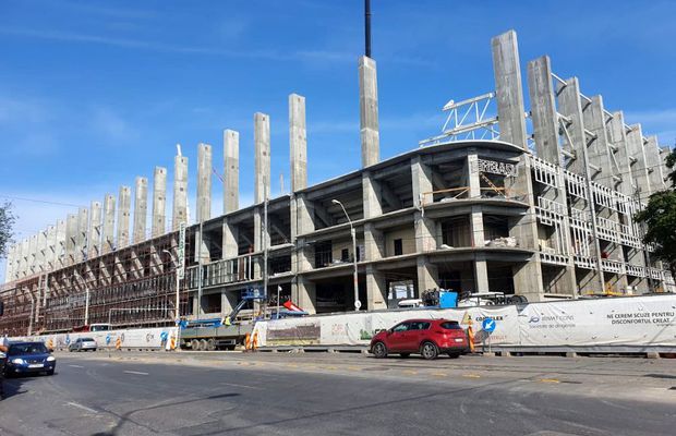 FOTO + VIDEO Entuziasm în Giulești » Rapid Arena prinde contur! Ultimele imagini de la stadion