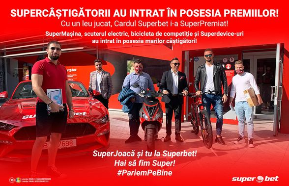 SuperCâștigătorii și-au ridicat premiile în direct! Cu un leu pariat, Cardul Superbet i-a SuperPremiat!