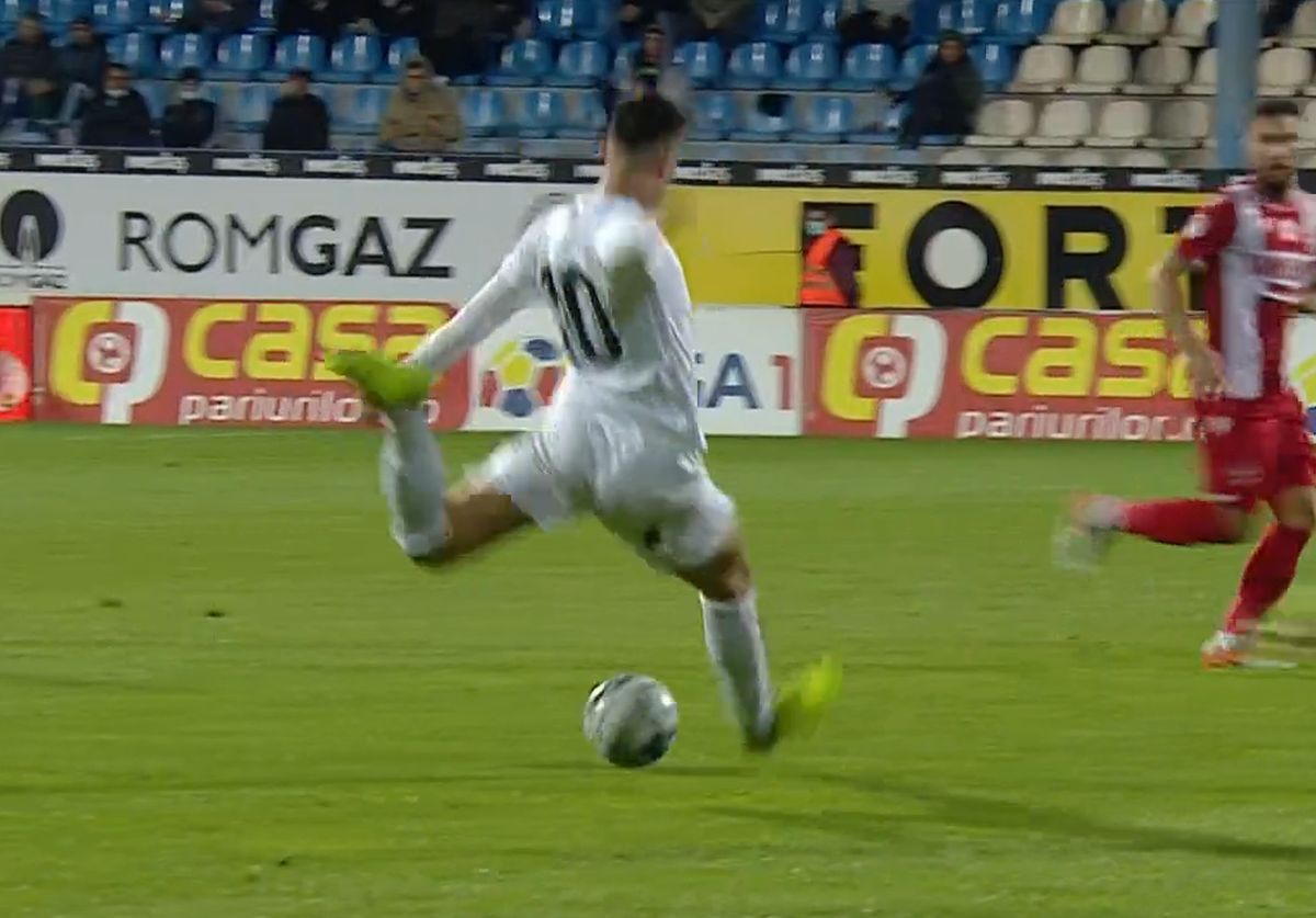 Ronaldo Deaconu, goluri excepționale în Gaz Metan - Dinamo: „Exact ca Gică Hagi”