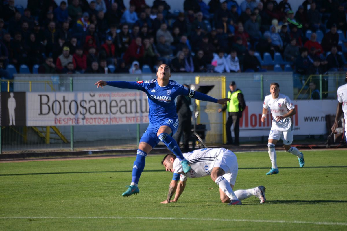 FC Botoșani - FCU Craiova, decis în prelungiri! Noul clasament din Liga 1