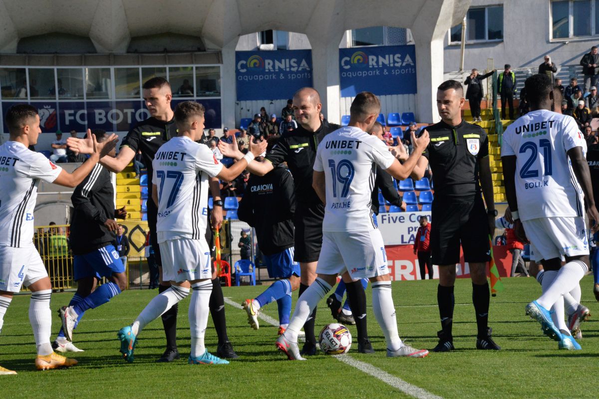 FC Botoșani - FCU Craiova, decis în prelungiri! Noul clasament din Liga 1