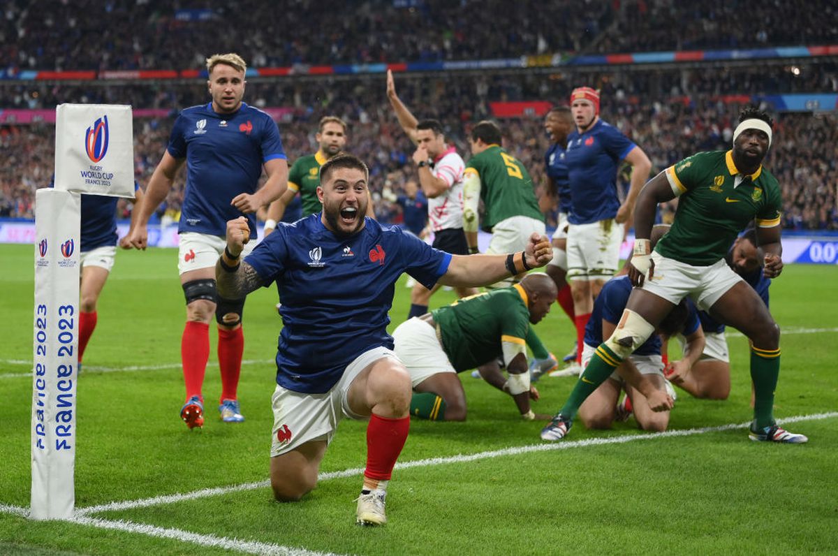 Cele mai spectaculoase imagini din Franța - Africa de Sud, sfert la Cupa Mondială de rugby