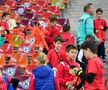 Cel mai darnic „tricolor” pe Arena Națională » Cadoul făcut unor copii din tribune