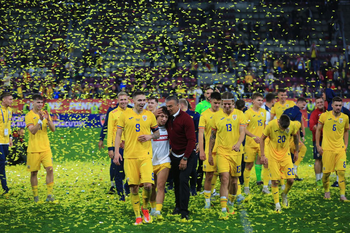 Bucuria „tricolorilor” după calificarea la EURO 2025 / Foto: Ionuț Iordache GSP