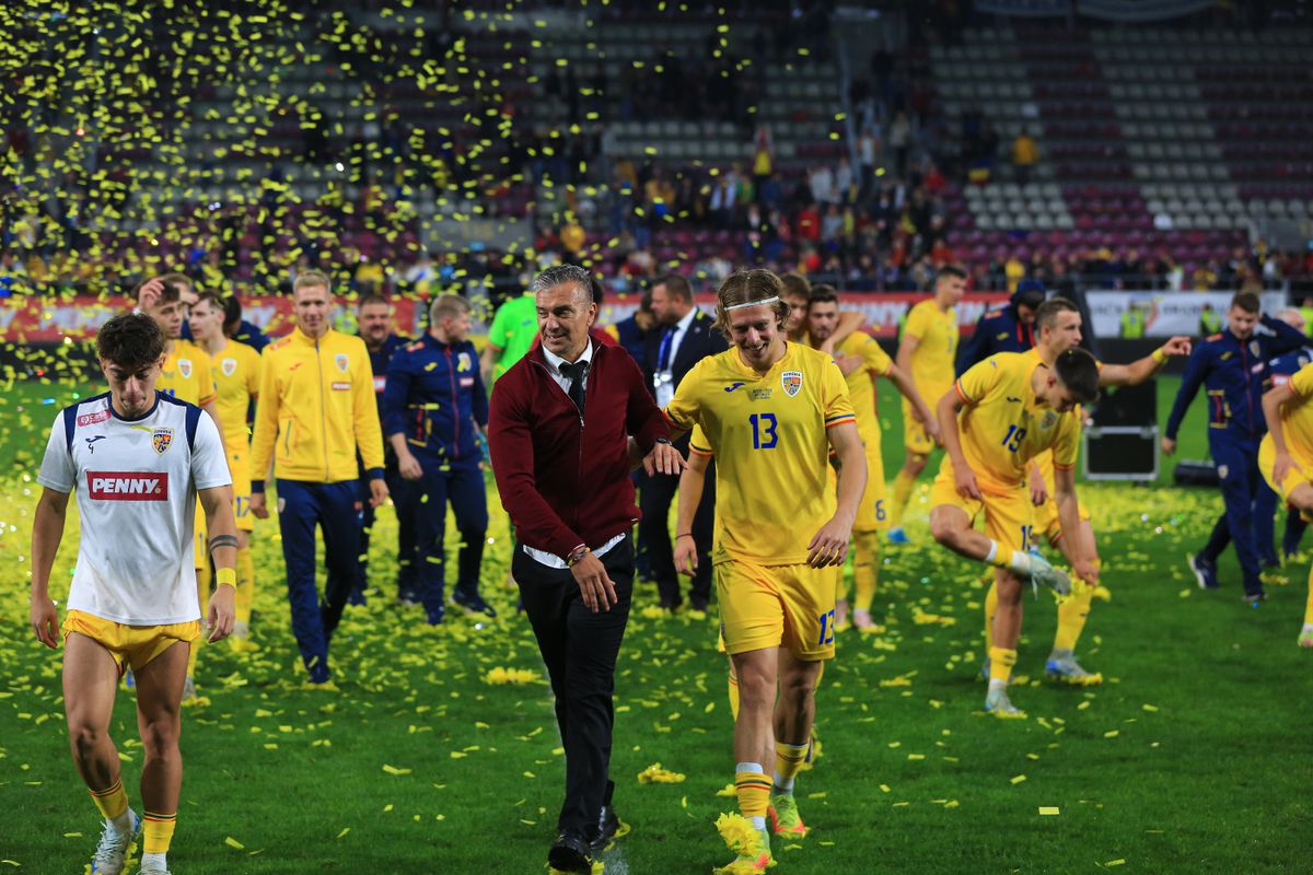 Bucuria „tricolorilor” după calificarea la EURO 2025 / Foto: Ionuț Iordache GSP