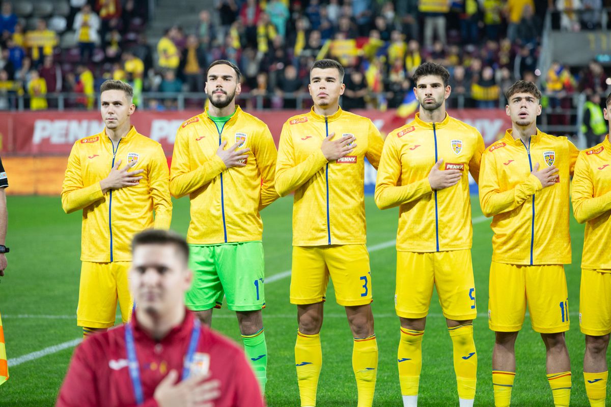 Imnul României la meciul cu Elveția U21