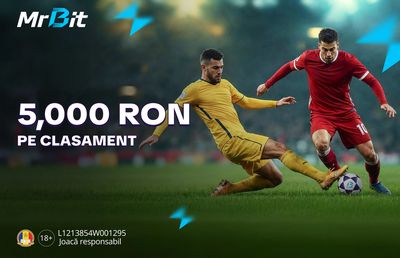 Cursa Liga 1: 5.000 RON în Pariuri Gratuite și surpriză secretă în aplicația Mr Bit