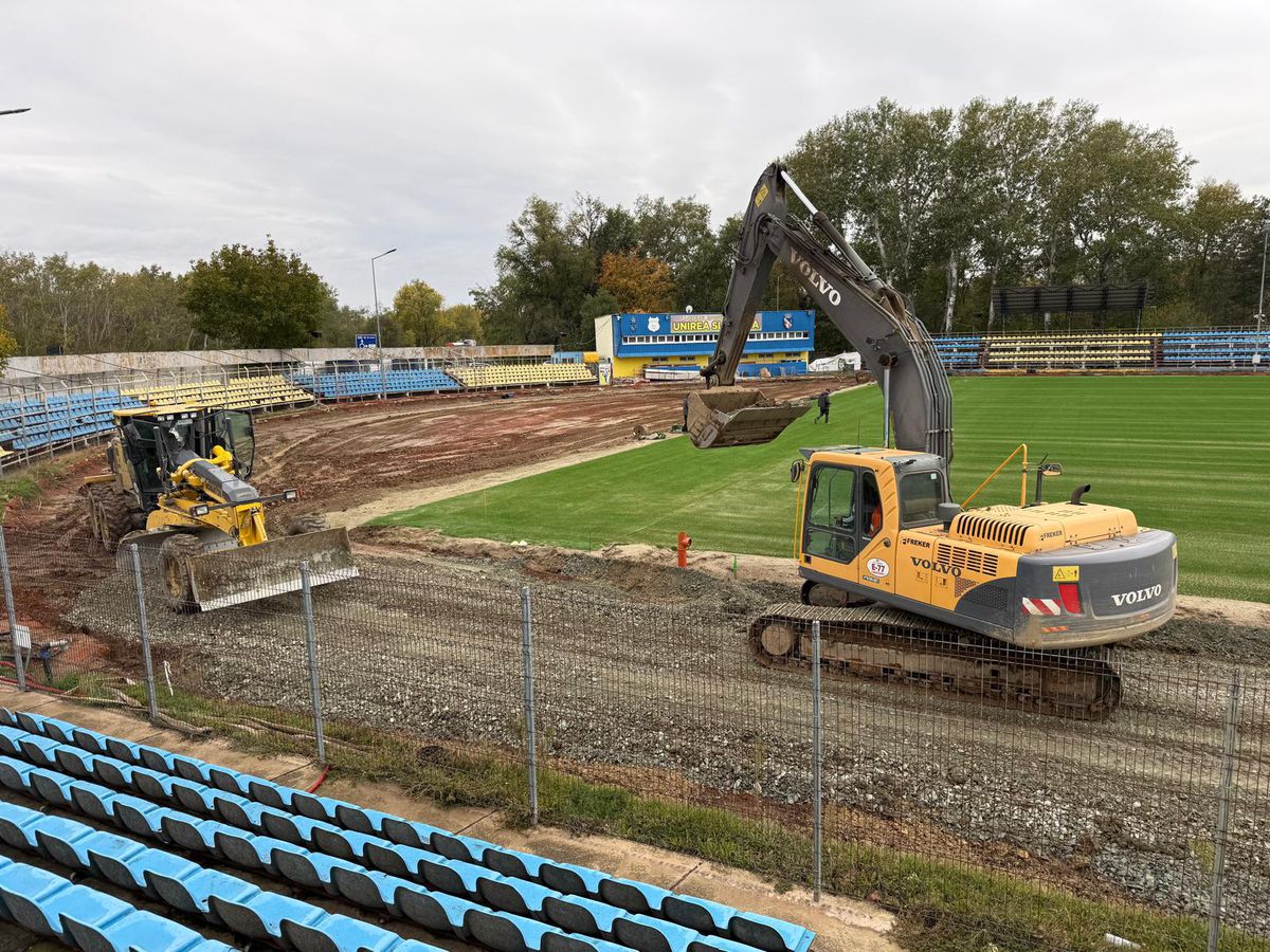Cum arată lucrările la stadionul din Slobozia
