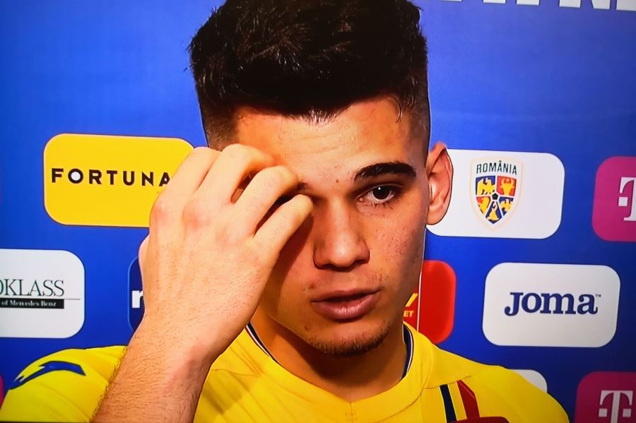 ROMÂNIA - SUEDIA 0-2 // Ianis Hagi, interviu cu lacrimi în ochi: „Este enervant să îi vezi pe suedezi bucurându-se la tine acasă”