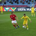 România - Norvegia, din Liga Națiunilor, programat azi, a fost anulat! Nordicii n-au putut pleca din Oslo din cauza coronavirusului, iar UEFA a stabilit că partida nu se va mai disputa. FOTO: Frf.ro