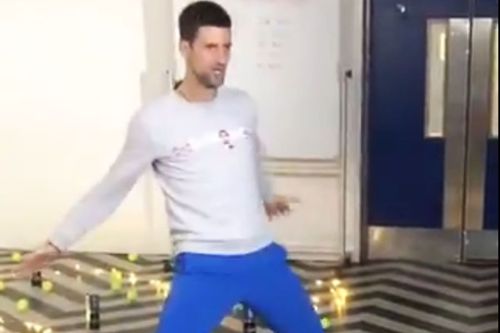 Djokovic l-a imitat pe Cristiano Ronaldo / Captură Twitter
