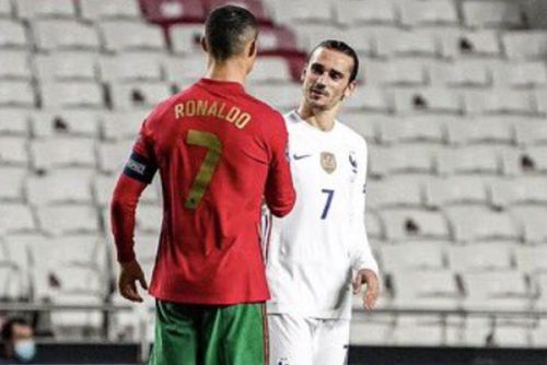 Nici la a șasea încercare, Cristiano Ronaldo n-a putut să-i dea gol Franței la Lisabona. Sursă foto: twitter.com/frenchteam