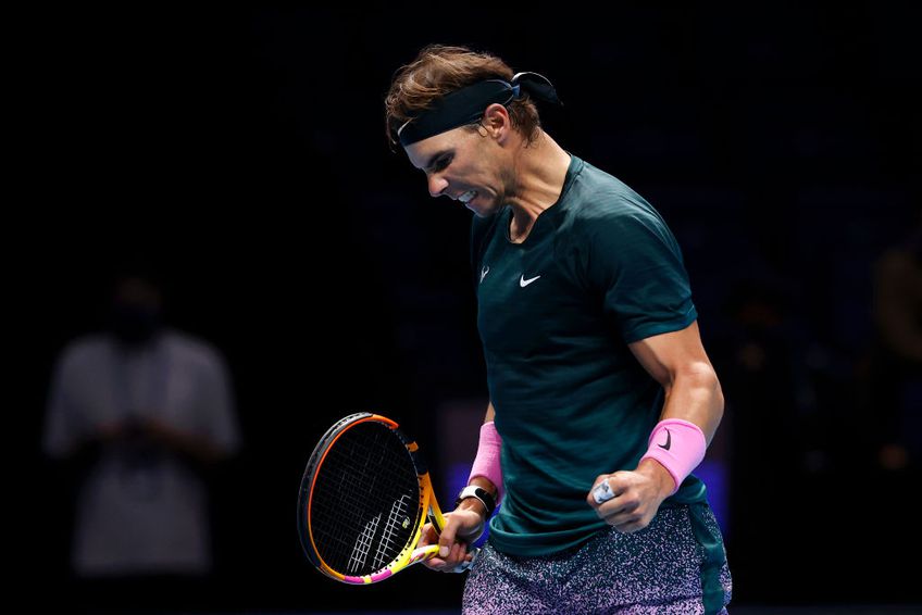 Rafael Nadal (34 de ani, 2 ATP) l-a învins pe rusul Andrey Rublev (23 de ani, 8 ATP), scor 6-3, 6-4, în grupa „Londra 2020” de la Turneul Campionilor.