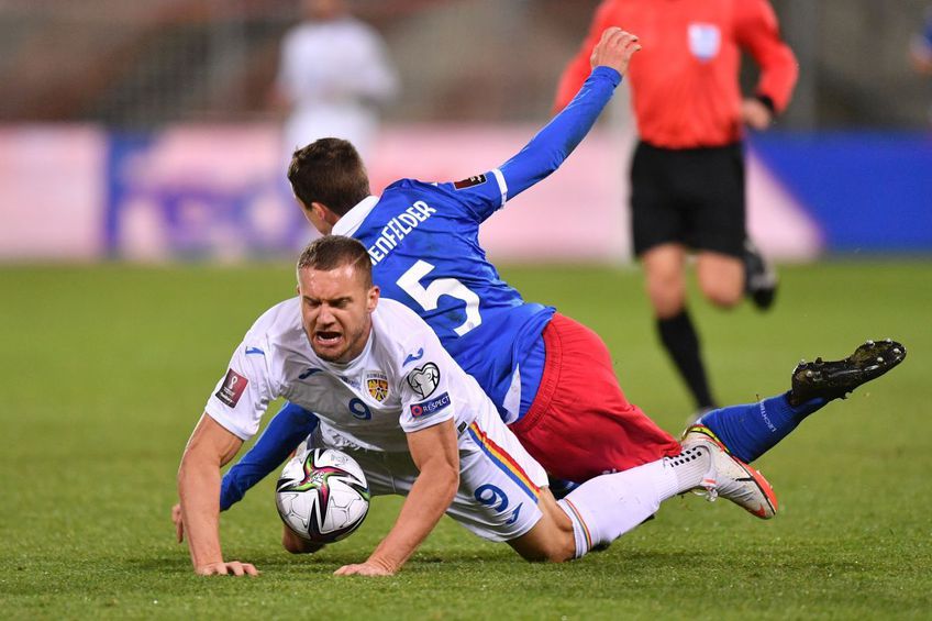 George Pușcaș nu a reușit să înscrie nici cu Liechtenstein // foto: Raed Krishan - GSP