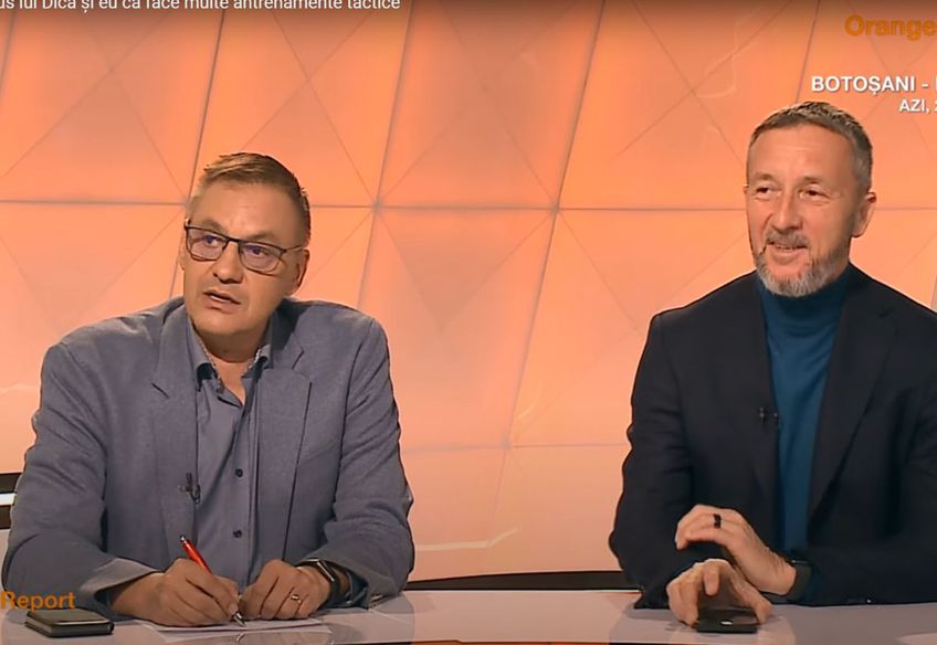 Mihai Stoica (în dreapta) / Captură Orange Sport