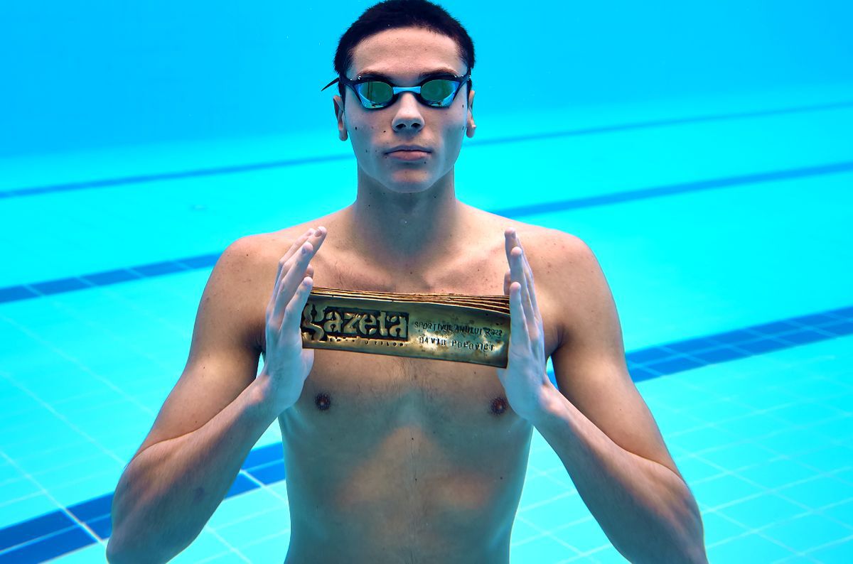 David Popovici, Sportivul Român al Anului 2022 după un vot unanim: „După ce repeți de 10.000 de ori ceva, a 10.001-a oară, în concurs, nu are cum să nu îți iasă”