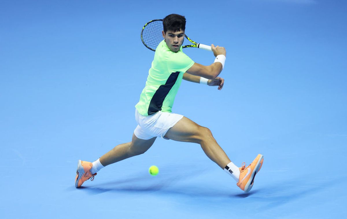 Carlos Alcaraz, prestație colosală în meciul cu Rublev de la Turneul Campionilor » Doar 2 erori neforțate și 100% procentaj la fileu