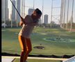 Simona Halep, pe terenul de golf / Sursă foto: Instagram